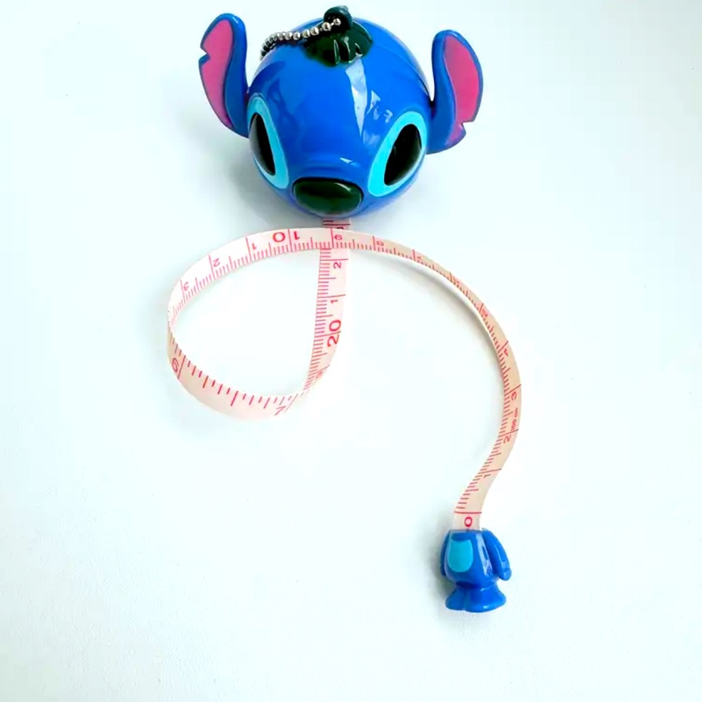 Disney’s Stitch Tape Measure Keychain NWT